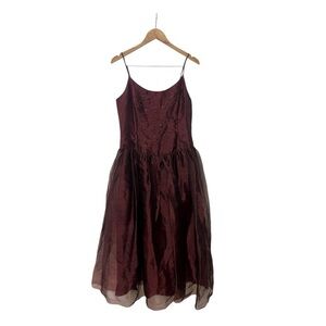 Scott McClintock Jessica Prom Maroon Burgundy Vintage Fairy Dress 12
